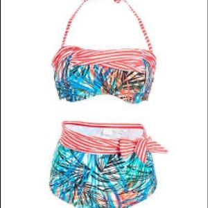 NWT Nicole Miller High Waisted Bikini